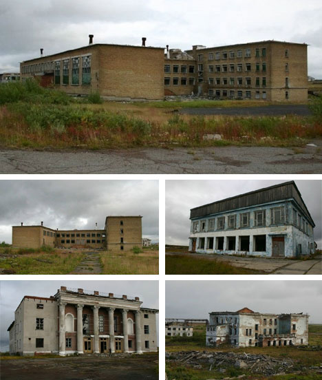 Abandoned City Promyshlennyi Russia was abandoned with the fall of the