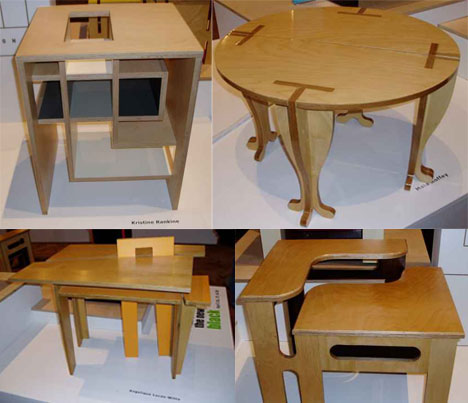 Single Plywood Pieces of Studio Furniture
