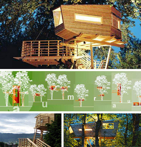 Modern Design House Plans on 10 Amazing Tree Houses  Plans  Pictures  Designs   Building Ideas