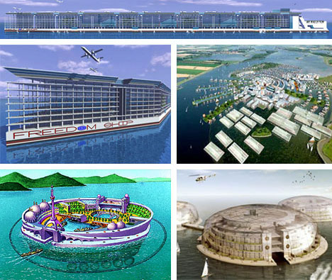 Cool Futuristic Floating City Design