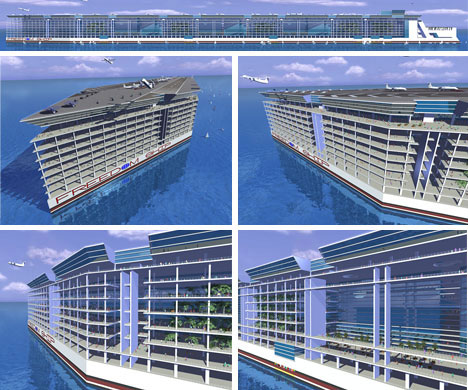 Floating Permanent Ocean Going City Concept