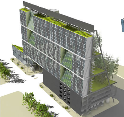 architecture buildings plan. Green Architecture