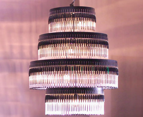 Recycled Pen Chandalier