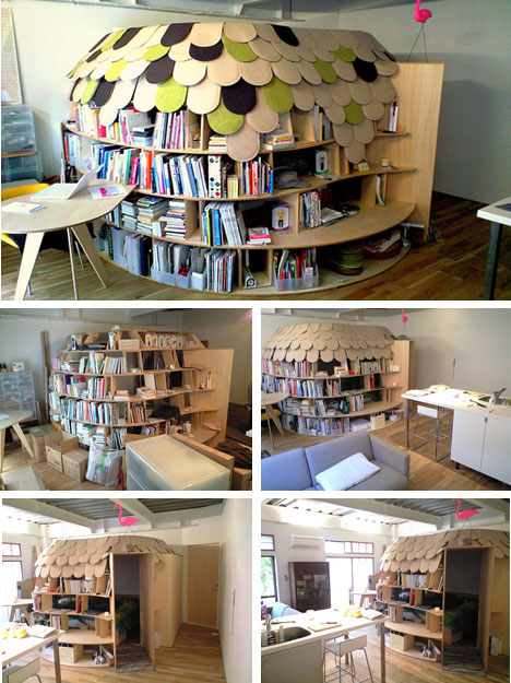 Bedroom made of Bookshelves Bookcase Bedroom: Most parents want to surround 