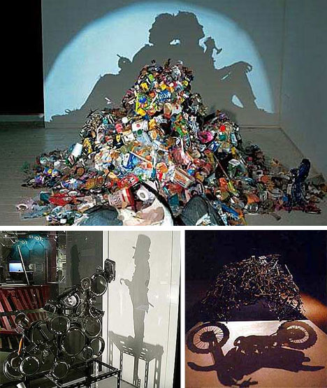 Projected Art from Trash