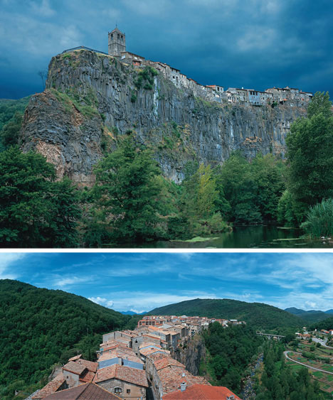 clifftop village castellfollit de la roca