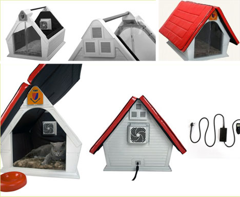 cool pet house air conditioned doghouse