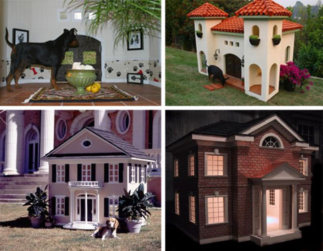 luxury dog houses mansions