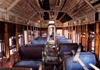 Abandoned Train Interior Photo