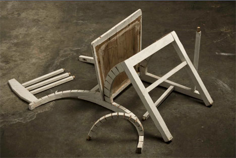 robbie rowlands deconstructed chair art object