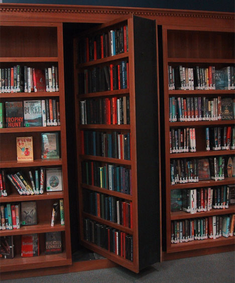 hidden door library shelf