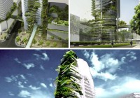 Sustainable Living Walled Skyscraper