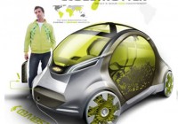 Super Futuristic Green Car Design