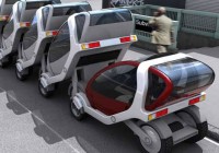Stackable Futuristic Public Transit Cars