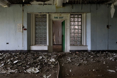 abandoned north wales hospital fire exit