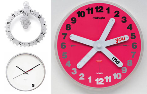 KnoWhere, Wheel Gear and Five O'Clock clocks