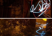 Simple Light Graffiti Snakes by Etchlight