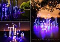 Cityscape Light Drawings by Michael Bosanko