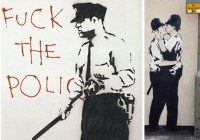 Banksy Police Stencils and Graffiti