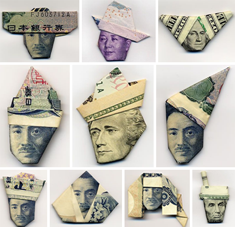 dollar bill origami. Moneygami – Origami from Money