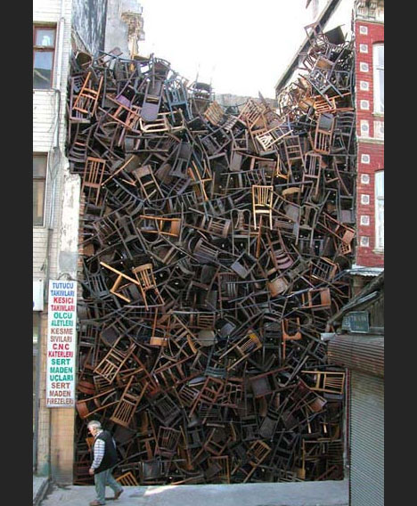 recycled installation art