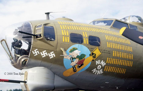 Military Aircraft Nose Art Lives On. b-17g-909-nose-art