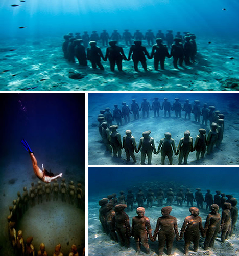 underwater sculpture