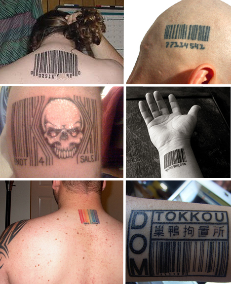 barcode tattoo on wrist. arcode tattoo designs. arcode
