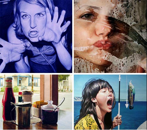photo realistic art Amazingly none of these beautiful pieces of art are 