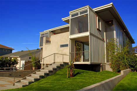 Container House Design on Redondo Beach Residence From De Maria Design   Weburbanist