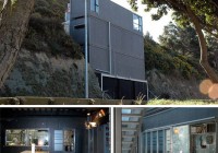 New Zealand Cliffside Shipping Container Home