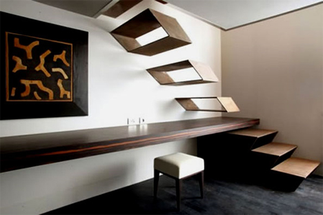 the gray hotel milan floating stairs