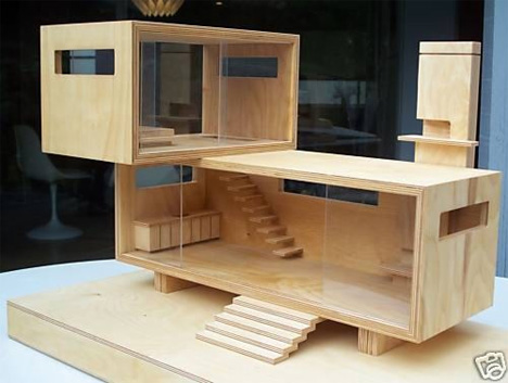Modern Design Home Plans on Minitecture  15 Ultra Modern Dollhouse Designs   Weburbanist