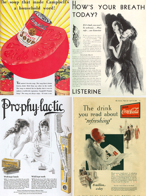 Ads from this time period are 1920s advertisements