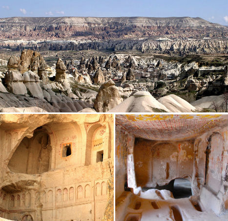 Cliffside Mountain Monasteries Cappadocia 1
