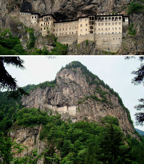 Cliffside Mountain Monasteries Sumela 1