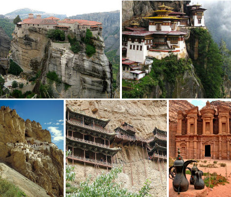 Cliffside Mountain Monasteries main