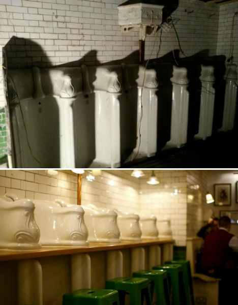 Attendant Urinal Restaurant 3