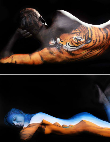 Body Paint Illusion Marwedel 6