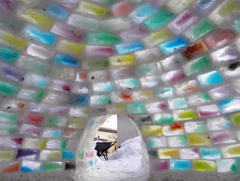 colorful iglooe interior blocks