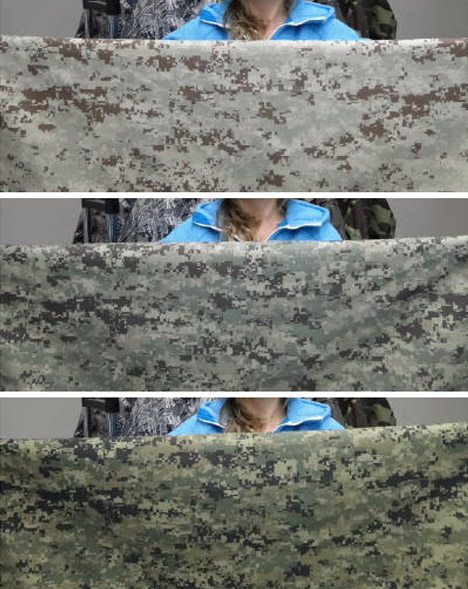 invisible changing camouflage material