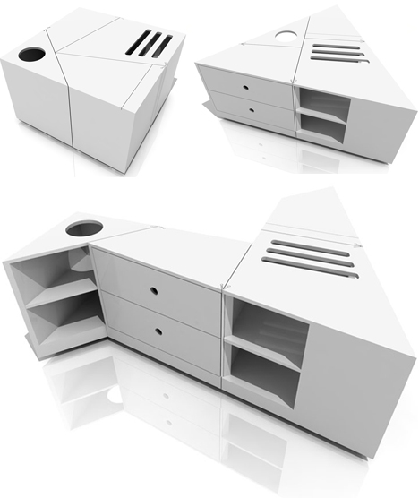 dtable modular rotating design