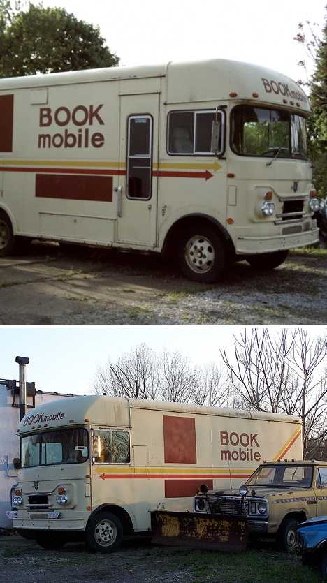 abandoned bookmobile Kent Ohio