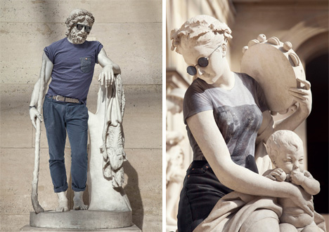 hipster statues
