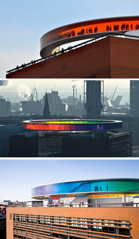 rainbow rooftop viewing platform