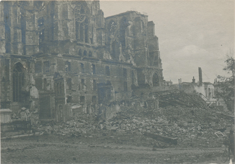 Destroyed Cathedral France WWI 6