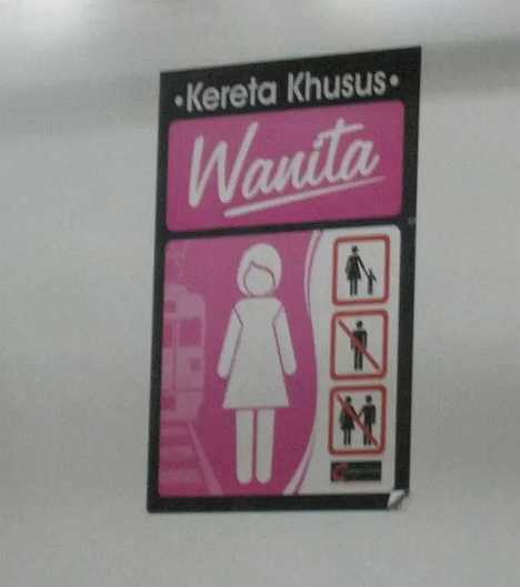 Kereta Khusus Wanita Indonesia women-only train