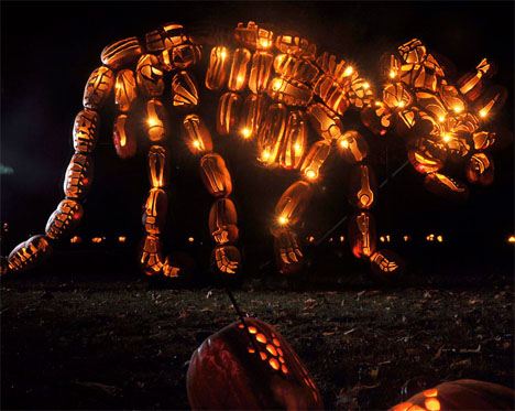 Dinosaur Jack O Lanterns Pumpkins 1