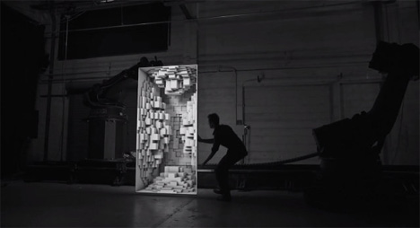 projection mapping performance piece