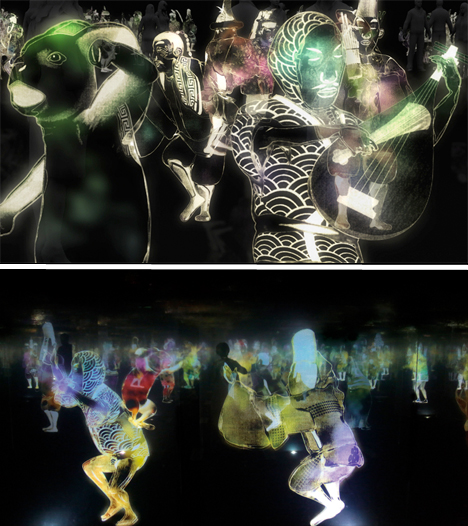 Hologram Art Dancing Japanese Teamlab